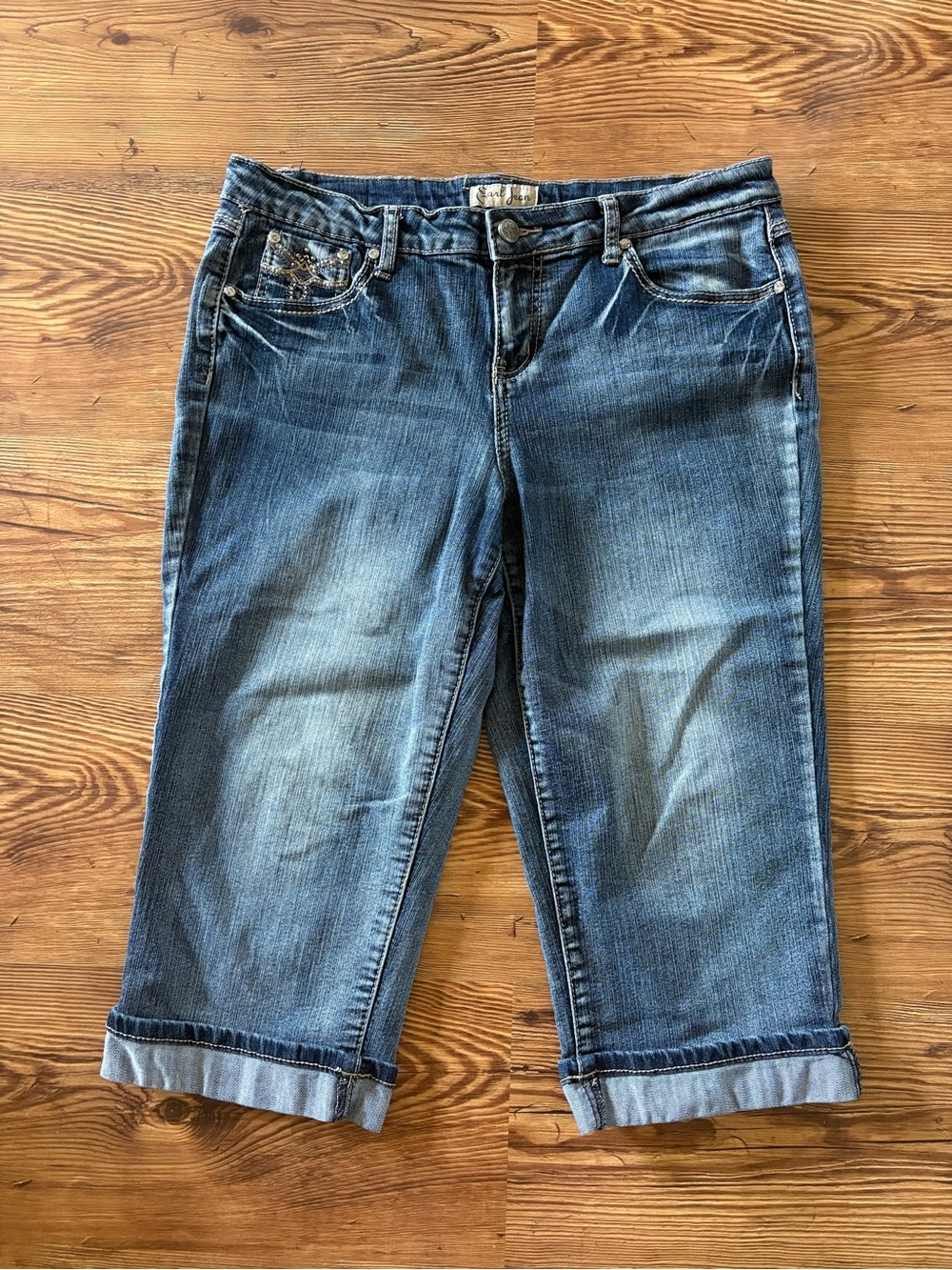 Earl Jeans capri pants embellishment back pockets women’s 12P